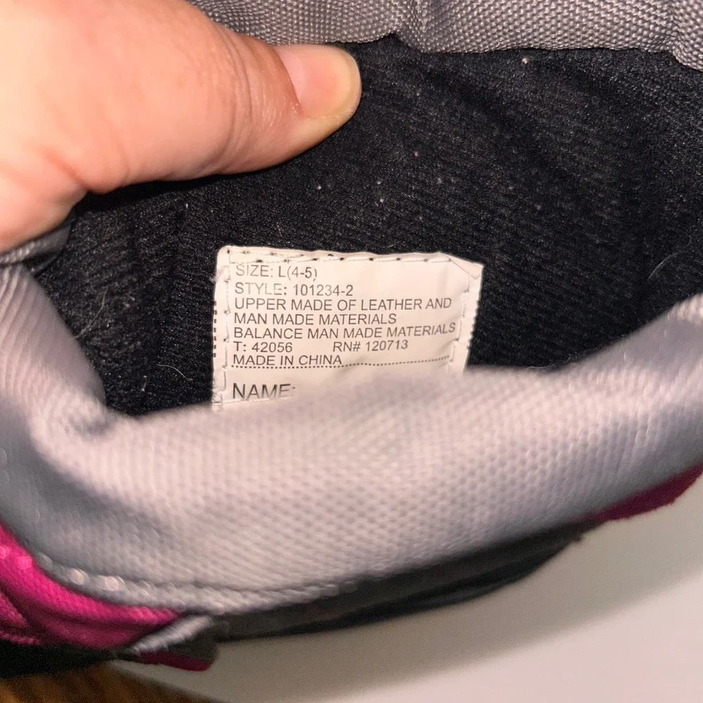 SPORTO Kids Winter Snow‎ Boots Pink Gray Waterproof Warm Size L 4-5 No Flaws